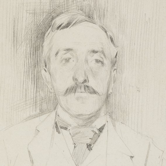 Henri Privat-Livemont - Portrait d’homme de face